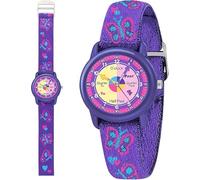 Timever Orologio per Bambino,Orologio Analogico al Quarzo per Ragazzi e Ragazze con Cinturini in Tessuto Elastico e Farfalle/Dinosauri/Fiori,Regalo per Bambini dai 3 ai 12 Anni