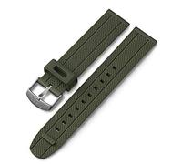 Timex 20mm Silicone Quick-Release Strap - Green with Silver-Tone Buckle