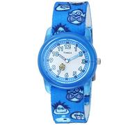 Timex Boys TW7C25700 Time Machines Blue/Monsters Elastic Fabric Strap Watch