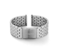 Timex Bracciale in acciaio inox a sgancio rapido, 20 mm, color argento, con chiusura deployante, Argento, Bracciale