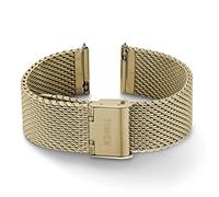 Timex Bracciale in maglia di acciaio inossidabile da 20 mm, color oro rosa, con chiusura autoregolante, Color oro, Standard, Braccialetto, Mesh