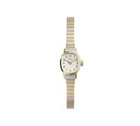 Timex Cavatina Mini orologio da donna 17 mm - cinturino di espansione bicolore quadrante crema cassa color oro