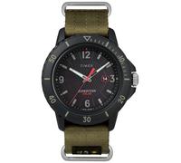 Timex Cinturino Da Uomo In Nylon Verde Con Quadrante Nero Solare TW4B14500