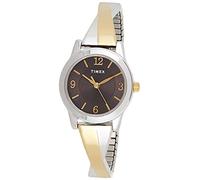 Timex Cinturino di espansione Bicolore da Donna con quadrante Nero da 25 mm TW5M38700