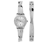 Timex Classic 23 mm Orologio da polso da donna, Tonalità argento, 23 mm, Orologio da vestito