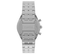 Orologio Uomo TIMEX Q DIVER TW2V42600 Chrono Bracciale Acciaio Nero Vintage