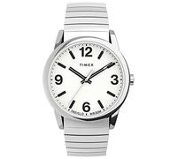 Timex Orologio da uomo Easy Reader Bold 38 mm quarzo bracciale acciaio argento/bianco L