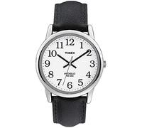 Timex Easy Reader T20501 - Orologio da uomo con cinturino in pelle, 35 mm, colore argento