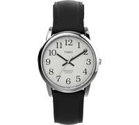 Timex Easy Reader T20501 - Orologio da uomo con cinturino in pelle, 35 mm, colore argento