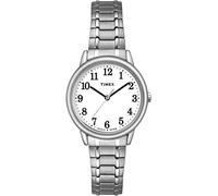 Timex Easy Reader 30 mm da donna con quadrante bianco e cinturino in acciaio inossidabile color argento TW2U40400