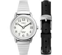 Timex Easy Reader TWG025200 - Set con cinturino elastico e cinturino in pelle da donna, 25 mm