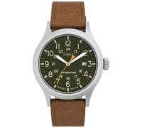 Timex Expedition Scout (40Mm) Quadrante Verde / Cinturino In Pelle TW4B23000