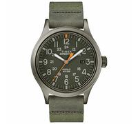 Timex Orologio Analogico Quarzo da Uomo con Cinturino in Tessuto TW4B14000, Verde (Dark/Silver/Green)