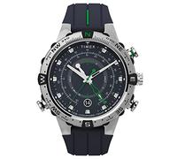 Timex Orologio analogico al quarzo da uomo TW2V22100 Tide-Temp-Compass Cinturino in gomma Nero