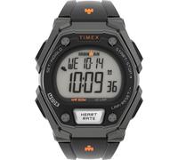 Timex Ironman Classic 43mm Orologio da uomo con monitoraggio attività, modalità allenamento e frequenza cardiaca, nero/arancione, 20,3 cm, nero/arancione, 8 inches