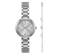 Timex Main Street Box - Orologio da donna, 28 mm, colore: Argento