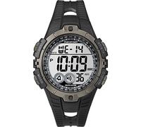 Timex T5K802 Orologio da Polso, Quadrante Digitale Unisex, Cinturino in Resina, Nero/Grigio
