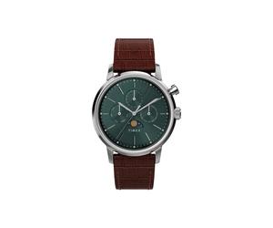 Timex Marlin Moon Phase 40mm Orologio con cinturino in pelle TW2W51000