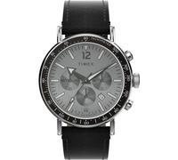 Timex Men's Chronograph Quartz Watch with a Leather Strap Standard Chrono