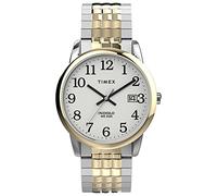 Timex Men's Easy Reader 35mm Perfect Fit Quartz Stainless Steel Strap, Two-Tone, 20 Casual Watch (Model: TW2V056009J)