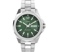 Timex Men's Essex 44mm Watch - Stainless Steel Bracelet Green Dial Silver-Tone Case