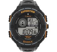 Timex Men's Expedition Vibe Shock 50mm Quartz Resin Strap, Black, 22 Casual Watch (Model: TW4B242009J)