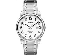Timex Men's TW2P81300 Easy Reader Silver-Tone Stainless Steel Expansion Band Watch