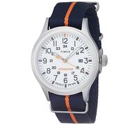 Timex Orologio al Quarzo Uomo Expedition Sierra TW2V07800VQ, Blu/Marrone, Cinturino