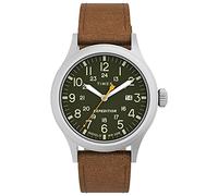 Timex Orologio analogico al quarzo TW4B018009J, Marrone/Verde/Argento, 44, Expedition Scout 40 mm