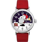 Orologio Timex Standard x Snoopy Santa 40mm con cinturino in pelle TW2W44400