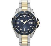 TIMEX Orologio analogico ' Harborside Coast City Collection ' blu scuro / oro / argento / bianco, Taglia One Size