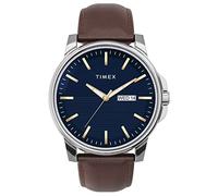Timex Orologio Analogico al Quarzo Uomo con Cinturino in Pelle TW2V79200JI