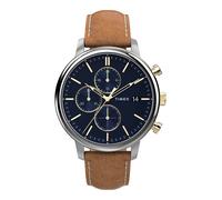 TIMEX Orologio analogico 'Chicago City' champagne / blu notte / caramello / argento Uomo TIMEX One Size