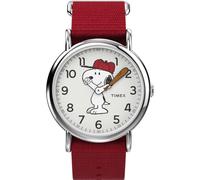 TIMEX Orologio analogico 'Peanuts Snoopy' grigio argento / rosso / nero / bianco, Taglia One Size