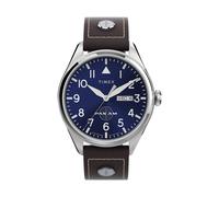 Timex Orologio Analogico al Quarzo Uomo con Cinturino in Pelle TWG030100