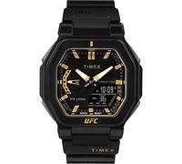 Timex Orologio UFC Colossus TW2V55300 Analogico-Digitale al Quarzo da Uomo Cinturino Plastica Nero