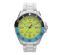 TIMEX Orologio analogico ' Harborside Coast ' blu / verde / nero / argento, Taglia One Size