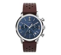 TIMEX Orologio analogico ' Marlin® ' blu / marrone Uomo TIMEX One Size blu / marrone