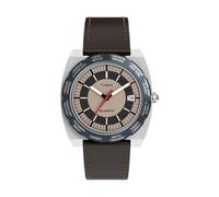 TIMEX Orologio analogico 'Q Timex® 1972 World Time' marrone / rosso / nero Uomo TIMEX One Size