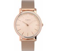 Timex Orologio Analogueico Quarzo Donna con Cinturino in Acciaio Inox TW2V52500