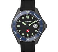 Timex Orologio automatico analogico da uomo con cinturino in caucciù Tiburón