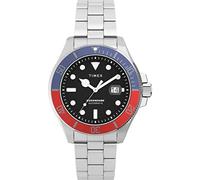 TIMEX Orologio analogico ' Harborside Coast ' blu / rosso sangue / nero / argento, Taglia One Size