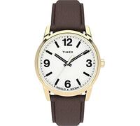 Timex Indiglo Facile Lettore Uomo 38mm Quarzo Pelle Cinturino Orologio TW2U71500