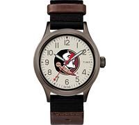 Timex Orologio Collegiate Pride 40mm da uomo - Florida State Seminoles con cinturino Fastwrap nero, Florida State Seminoles