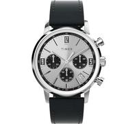 Timex Orologio Cronógrafo al Quarzo Uomo con Cinturino in Pelle TW2W10300