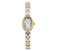 Timex Orologio da donna Cavatina 19mm - Bracciale bicolore quadrante bianco cassa dorata