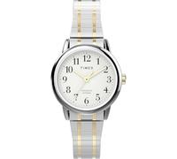 Timex Orologio da donna Easy Reader TW2W52500 25 mm quadrante bianco cinturino elastico bicolore