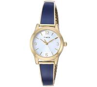 Timex Orologio da donna elasticizzato da 25 mm, Colore blu/oro, informale