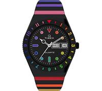 Orologio Donna TIMEX Q RAINBOW TW2V65900 Acciaio Elastico Nero