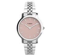 Timex Women's Transcend 34mm Watch - Stainless Steel Bracelet Pink Dial Silver-Tone Case